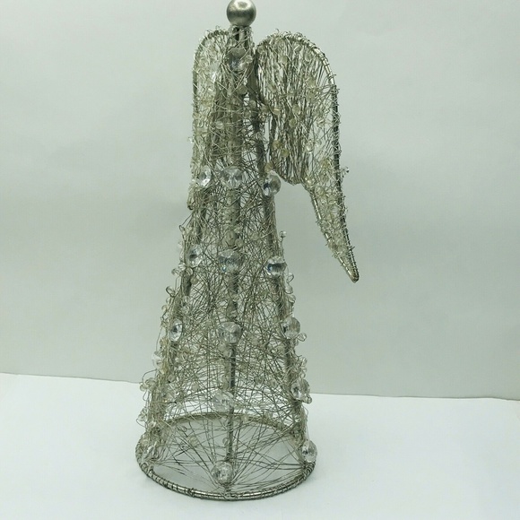 Angle Christmas Tree Topper Wire Gem Crystal 13" - Picture 4 of 8